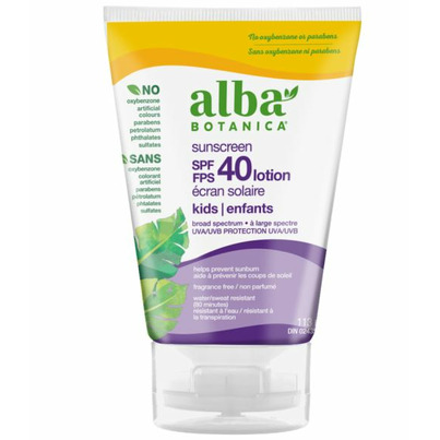 Alba Botanica Very Emollient Kids Sunscreen SPF 40 Water Resistant