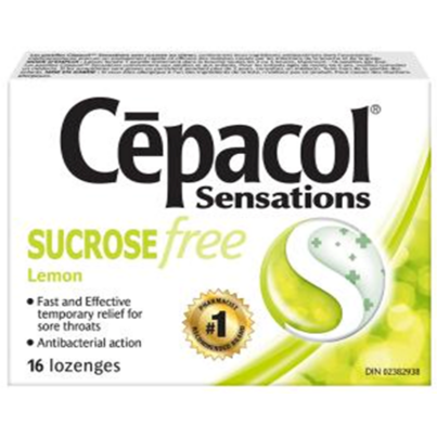 Cepacol Sensations Sugar Free Lozenges Lemon