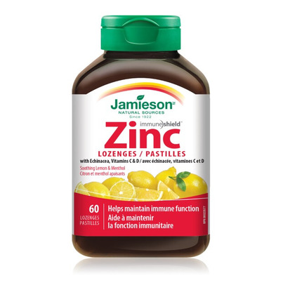 Jamieson Zinc Lozenges With Echinacea, Vitamins C & D