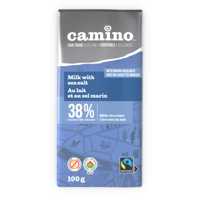 Camino Milk With Sea Salt Chocolate Bar