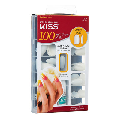 Kiss Full Cover Artificial Nails Active Oval