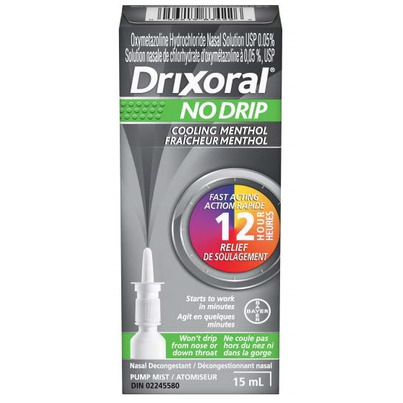 Drixoral NO DRIP Cooling Menthol Nasal Decongestant