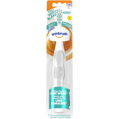 Arm & Hammer Spinbrush Pro Series Ultra White Battery Powered Toothbrush