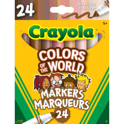 Crayola Colours of the World Broad Line Markers