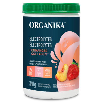 Organika Electrolytes + Enhanced Collagen Strawberry Peach