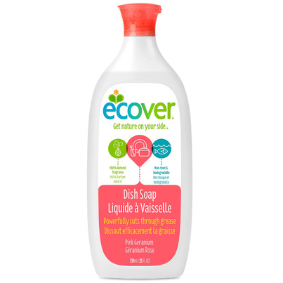 Ecover Liquid Dish Soap Pink Geranium