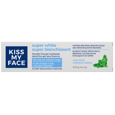 Kiss My Face Gel Fluoride-Free Super White