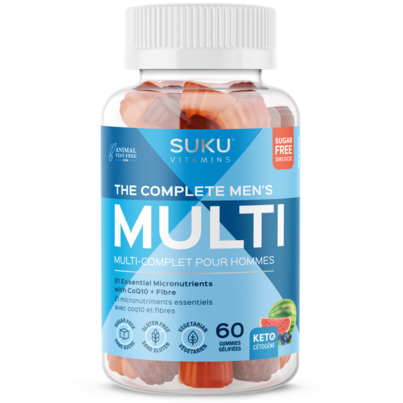 SUKU Vitamins The Complete Men's Multi Plus CoQ10 & Fibre