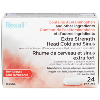 Rexall Extra Strength Head Cold And Sinus