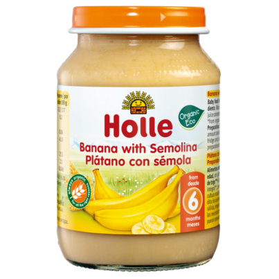 Holle Organic Jar Banana With Semolina