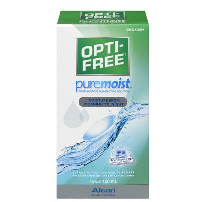 Opti-Free PureMoist With HydraGlyde Multipurpose Contact Lens Solution