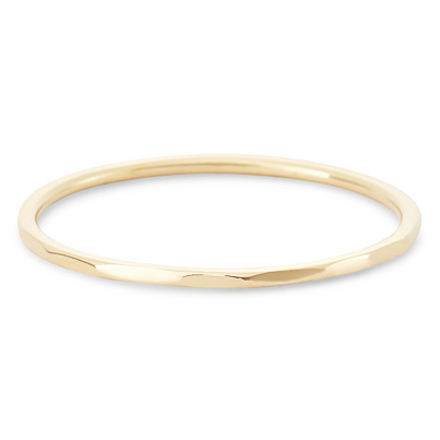 Bluboho Faceted Felicity Stacking Ring 14k Yellow Gold Size 7
