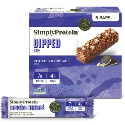 Simply Protein Dipped Snack Bar Cookies & Creme