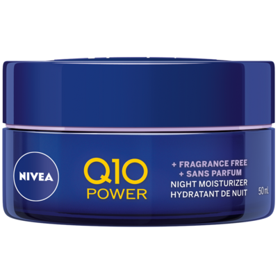 Nivea Q10 Power Anti-Wrinkle + Fragrance Free Night Moisturizer