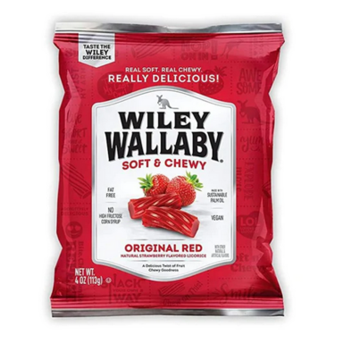 Wiley Wallaby Classic Red Licorice