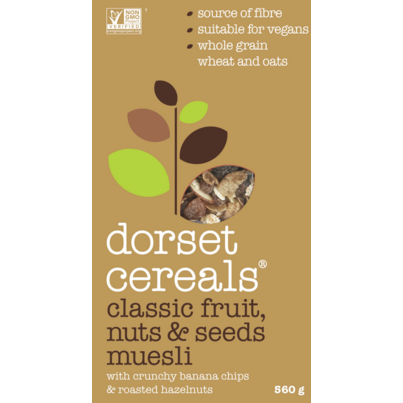 Dorset Cereals Classic Fruit, Nuts & Seeds Muesli Banana & Hazelnut
