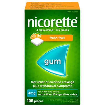 NICORETTE Gum Fresh Fruit 4mg