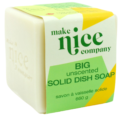 Make Nice Company BIG Unscented Solid Dish Soap