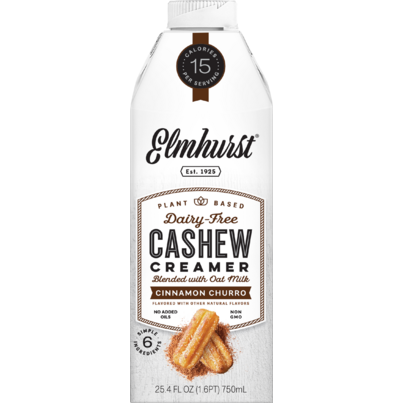 Elmhurst Milked Cashew Creamer Cinnamon Churro