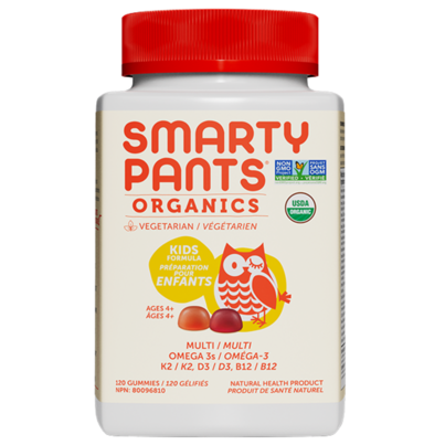 SmartyPants Organic Multivitamin + Omega 3 Kids Formula