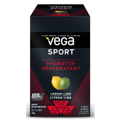 Vega Sport Electrolyte Hydrator Singles Box Lemon Lime
