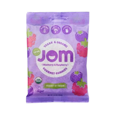 JOM Sour Blueberry & Raspberry Gummies