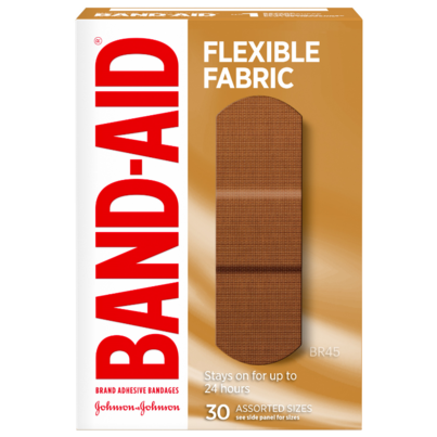 Band-Aid Flexible Fabric Adhesive Bandages Assorted Sizes