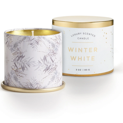 Illume Demi Vanity Tin Candle Winter White