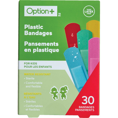 Option+ Plastic Bandages For Kids