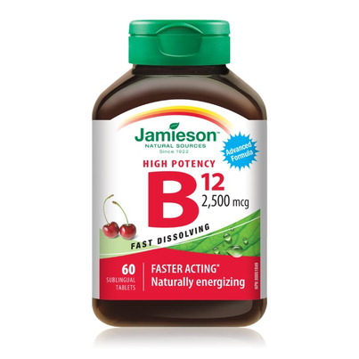 Jamieson Vitamin B12 2,500mcg Fast Dissolving