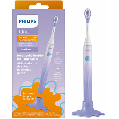 Philips One Battery Toothbrush For Kids Purple