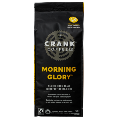 Crank Coffee Whole Bean Morning Glory Medium Dark Roast