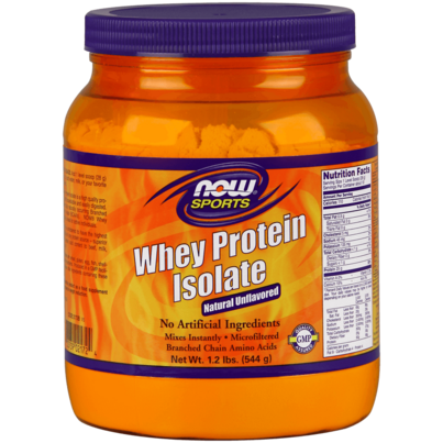 NOW Foods Sports Whey Protein Isolate Protein Powder Unflavoured