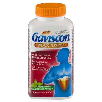 Gaviscon Max Relief Peppermint Tablets