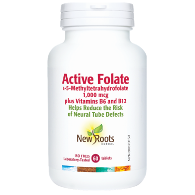 New Roots Herbal Active Folate L-5-Methyltetrahydrofolate