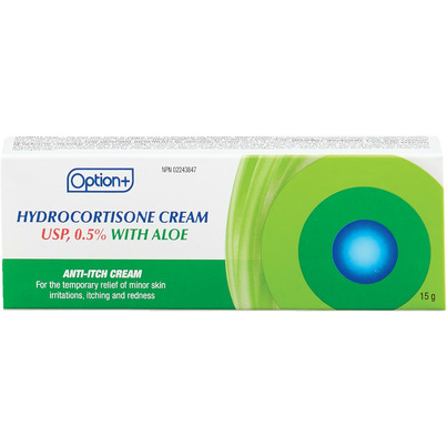 Option+ Hydrocortisone Cream USP, 0.5% With Aloe