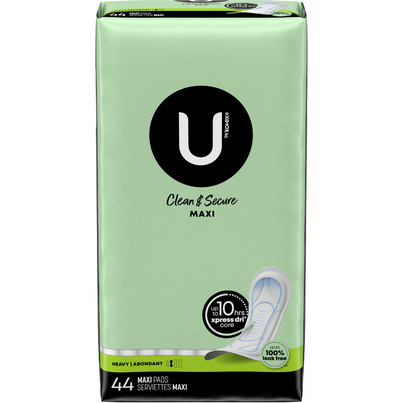 U By Kotex Clean & Secure Maxi Pads Heavy Absorbency