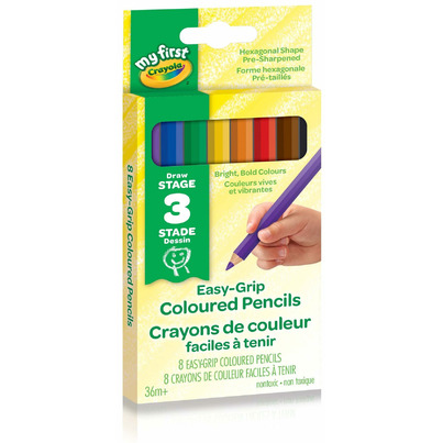 Crayola My First Jumbo Easy-Grip Coloured Pencils