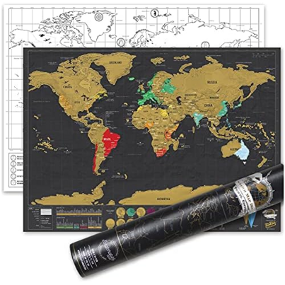 Luckies Travel Edition Foil Scratch Map