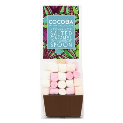 Cocoba Marshmallow Salted Caramel Hot Chocolate Spoon