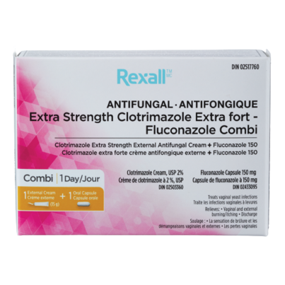 Rexall Antifungal Extra Strength Clotrimazole-Fluconazole Combi Pack