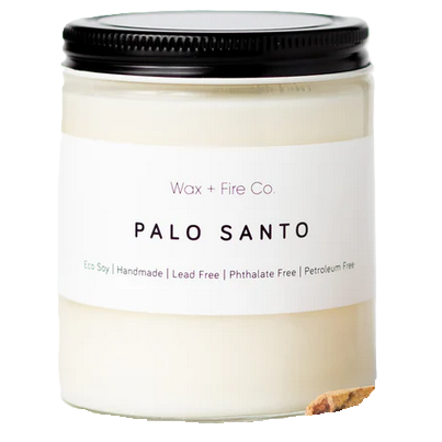 Wax + Fire Soy Candle Palo Santo