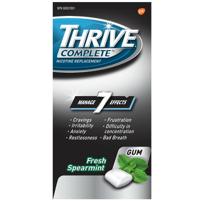 Thrive Complete 2mg Nicotine Replacement Gum Fresh Spearmint