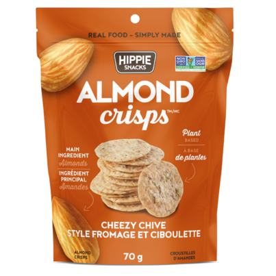 Hippie Snacks Almond Crisps Cheezy Chive
