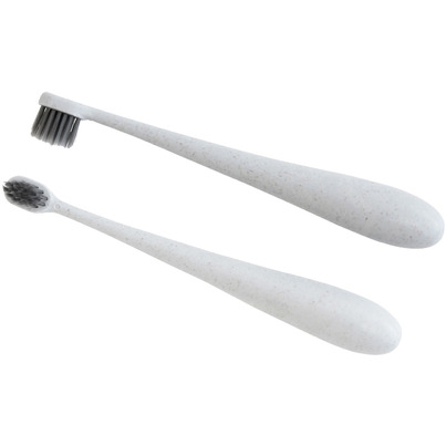 Glitter & Spice Kids Wheat Straw Toothbrush White