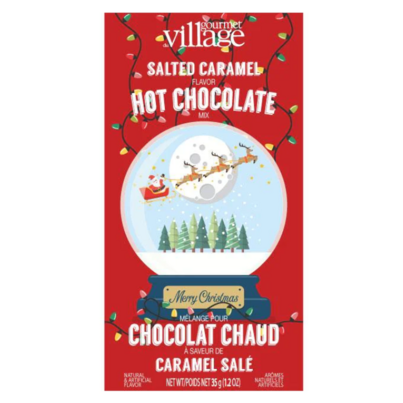 Gourmet Du Village Hot Chocolate Salted Caramel Snowglobe