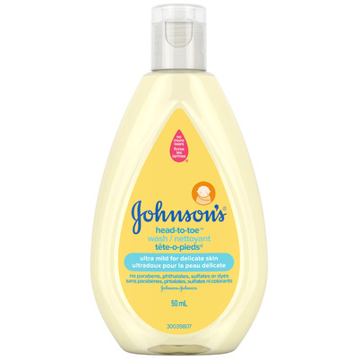 Johnson's Baby Wash And Shampoo For Baths Head-to-Toe Travel Size