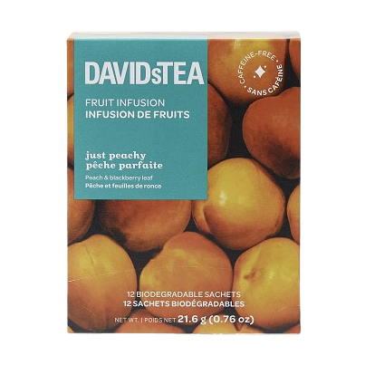 DAVID'S Tea Pack Of 12 Sachets Just Peachy