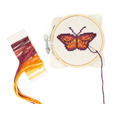 Kikkerland Embroidery Kit Butterfly