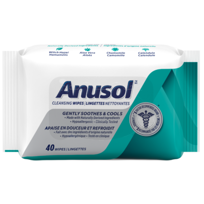 Anusol Cleansing & Soothing Flushable Wipes With Witch Hazel & Aloe